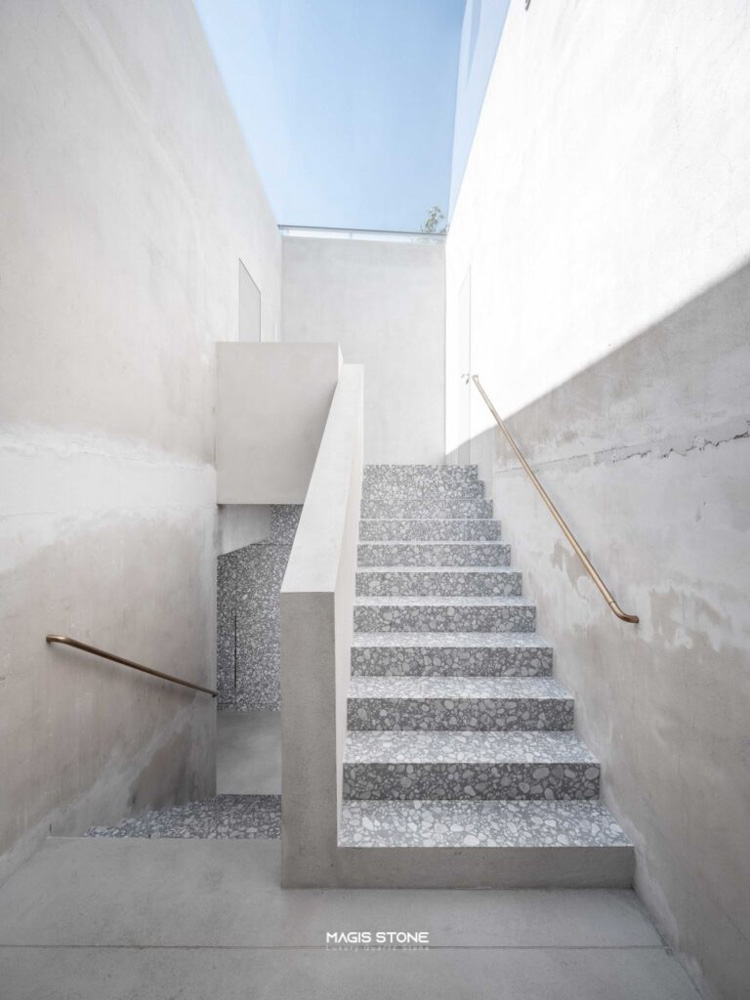 Đá marble nhân tạo ốp cầu thang Palladio Griso