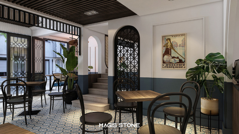 Nhà hàng - quán cafe phong cách Indochine