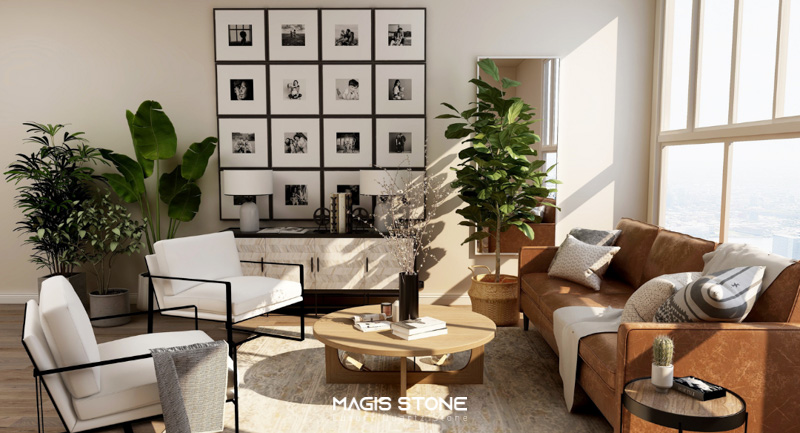 Bảng màu trung tính thường được sử dụng cho phong cách Scandinavian