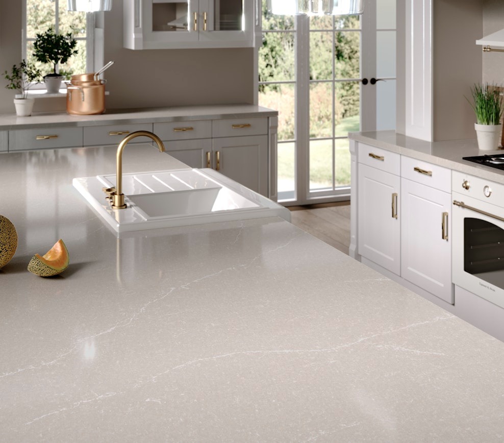 Hoàn thiện bề mặt Suede (Silestone)